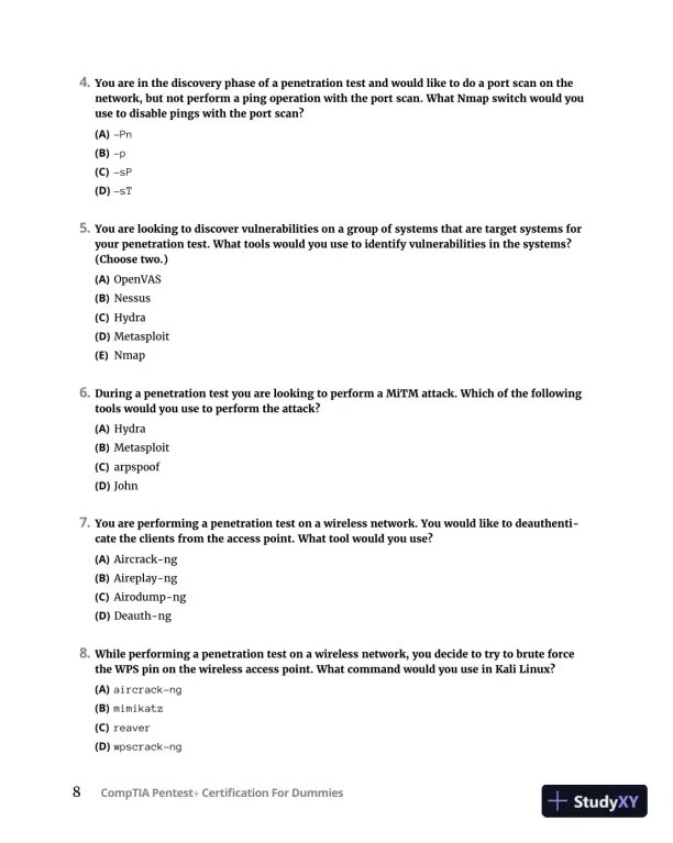 CompTIA Pentest+ Certification For Dummies (2022) - Page 29 preview image
