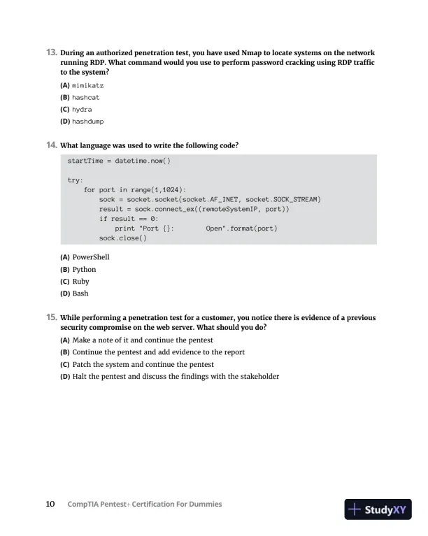 CompTIA Pentest+ Certification For Dummies (2022) - Page 31 preview image