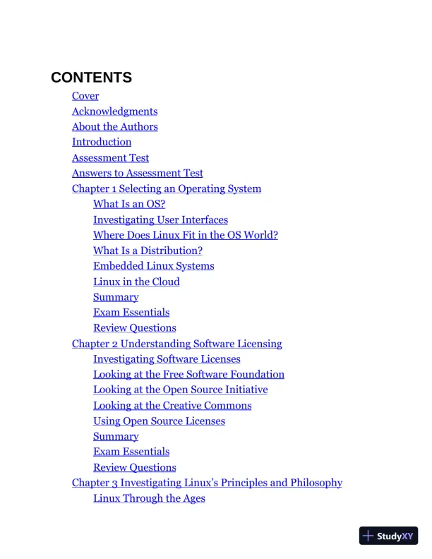 LPI Linux Essentials Study Guide: Exam 010 v1.6, 3rd Edition (2020) - Page 8 preview image