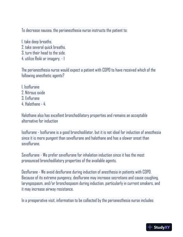 CPAN Pharmacology Practice Exam With Answers (302 Solved Questions) - Page 12 preview image