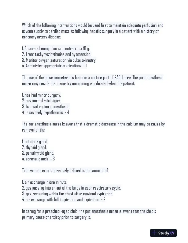 CPAN Pharmacology Practice Exam With Answers (302 Solved Questions) - Page 4 preview image