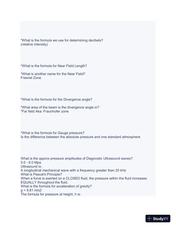 Core Sonography Canada Practice Exam with Answers (170 Solved Questions) - Page 6 preview image