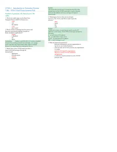 CCNA 1 - Introduction to Networks - Page 1 preview image