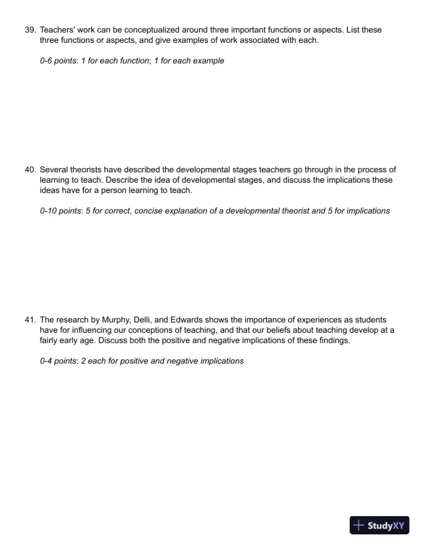 Learning to Teach, 9th Edition Test Bank - Page 10 preview image
