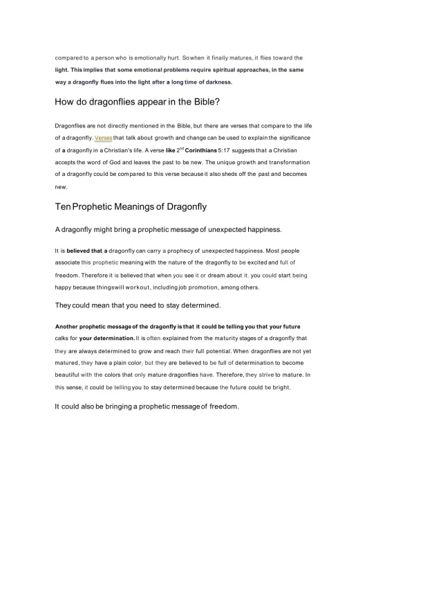 The Spiritual and Biblical Meaning of Dragonflies - Page 2 preview image