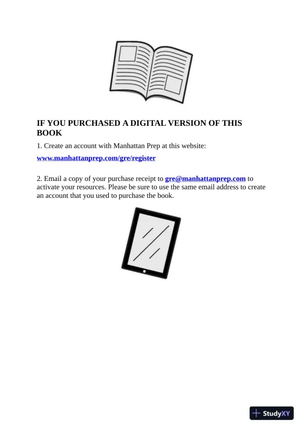5 lb. Book of GRE Practice Problems: 1,800+ Practice Problems in Book and Online (2018) - Page 7 preview image