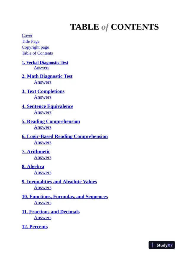 5 lb. Book of GRE Practice Problems: 1,800+ Practice Problems in Book and Online (2018) - Page 8 preview image