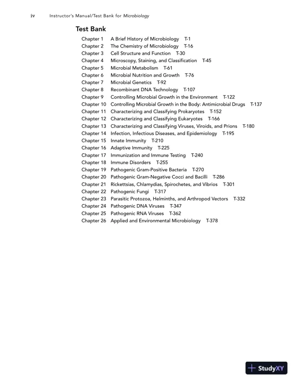 Test Bank For Microbiology With Diseases By Taxonomy, 3rd Edition - Page 4 preview image