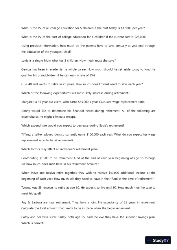 Liberty University BUSI352 Quiz 4 Complete Solutions Correct Answers Key - Page 10 preview image