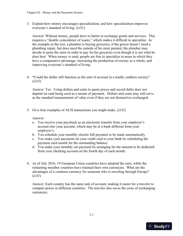 Money, Banking and Financial Markets, 5th Edition Solution Manual - Page 12 preview image