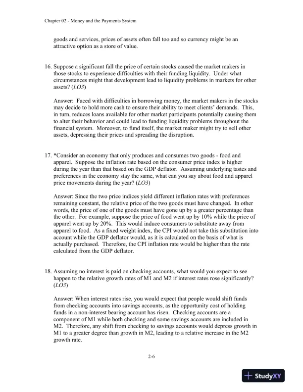 Money, Banking and Financial Markets, 5th Edition Solution Manual - Page 16 preview image