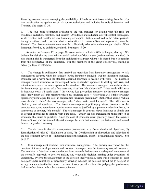 Fundamentals of Risk and Insurance, 11th Edition Solution Manual - Page 10 preview image