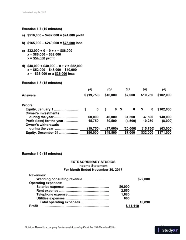Fundamental Accounting Principles, Volume 1 15th Canadian Edition Solution Manual - Page 22 preview image