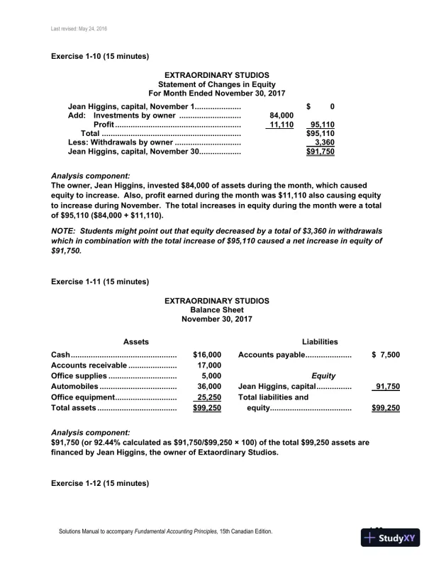 Fundamental Accounting Principles, Volume 1 15th Canadian Edition Solution Manual - Page 23 preview image