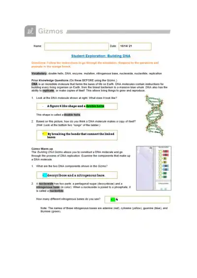 Building DNA Gizmo - Page 1 preview image
