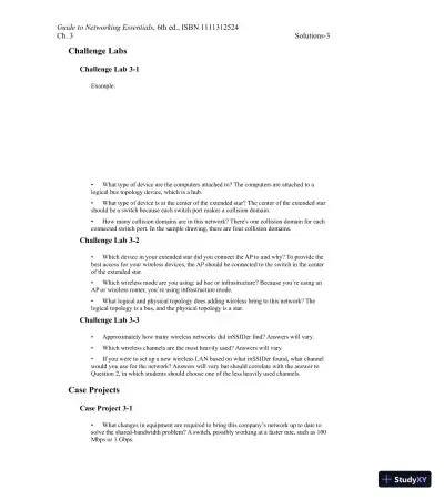 Guide To Networking Essentials, 7th Edition Solution Manual - Page 13 preview image