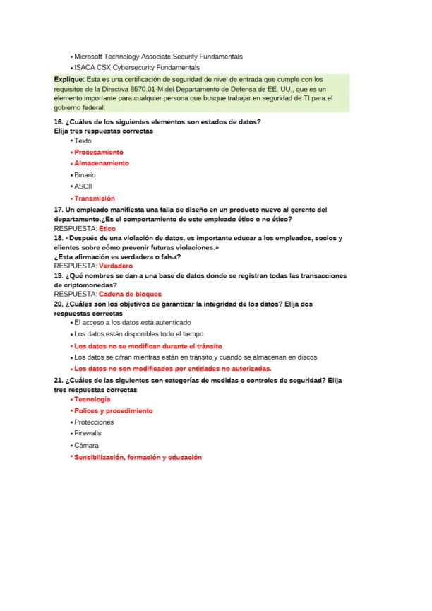 Introduccion a la Ciber Seguridad Examen - Page 4 preview image