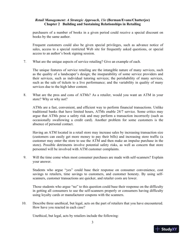 Retail Management, Global Edition 13th Edition Solution Manual - Page 10 preview image