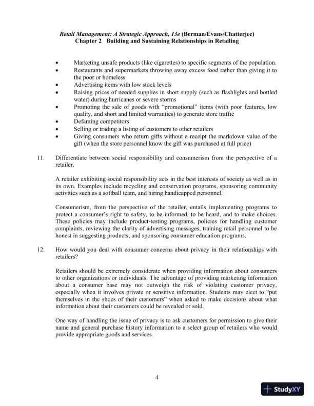 Retail Management, Global Edition 13th Edition Solution Manual - Page 11 preview image