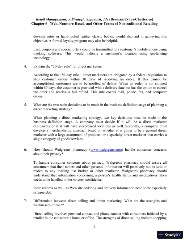 Retail Management, Global Edition 13th Edition Solution Manual - Page 26 preview image