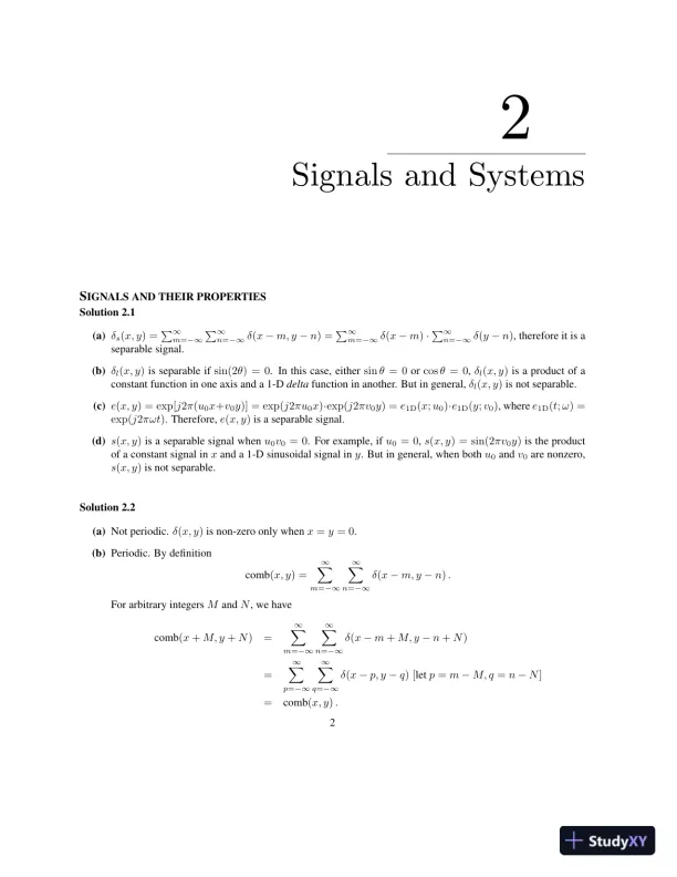 Solution Manual for Medical Imaging Signals and Systems, 2nd Edition - Page 4 preview image