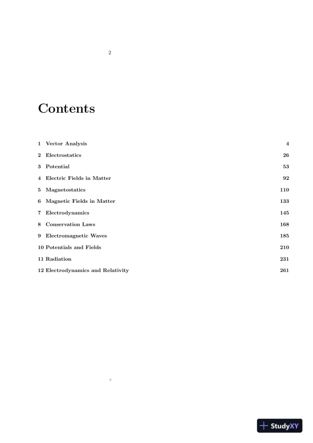Solution Manual For Introduction To Electrodynamics, 4th Edition - Page 3 preview image