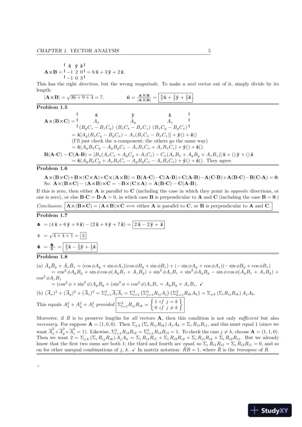 Solution Manual For Introduction To Electrodynamics, 4th Edition - Page 5 preview image