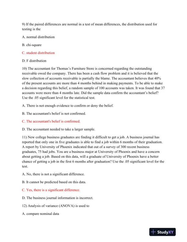 Ashford RES342 Comprehensive Statistical Analysis: Hypothesis Testing, Regression, ANOVA, and Time Series - Page 4 preview image