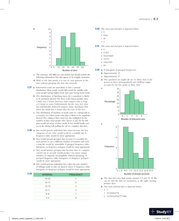 Statistics for the Behavioral Sciences Third Edition Solution Manual - Page 8 preview image