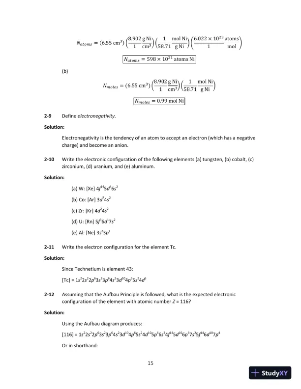 Solution Manual for Science and Engineering of Materials, SI Edition, 7th Edition - Page 16 preview image