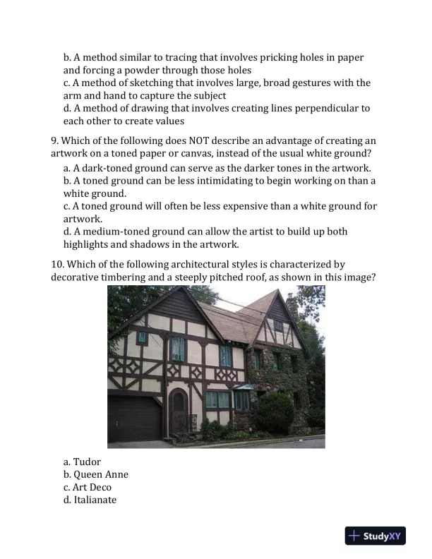 OAE Art Practice Questions: OAE Practice Tests and Exam Review for the Ohio Assessments for Educators (2020) - Page 10 preview image