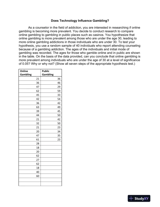 Does Technology Influence Gambling - Page 1 preview image