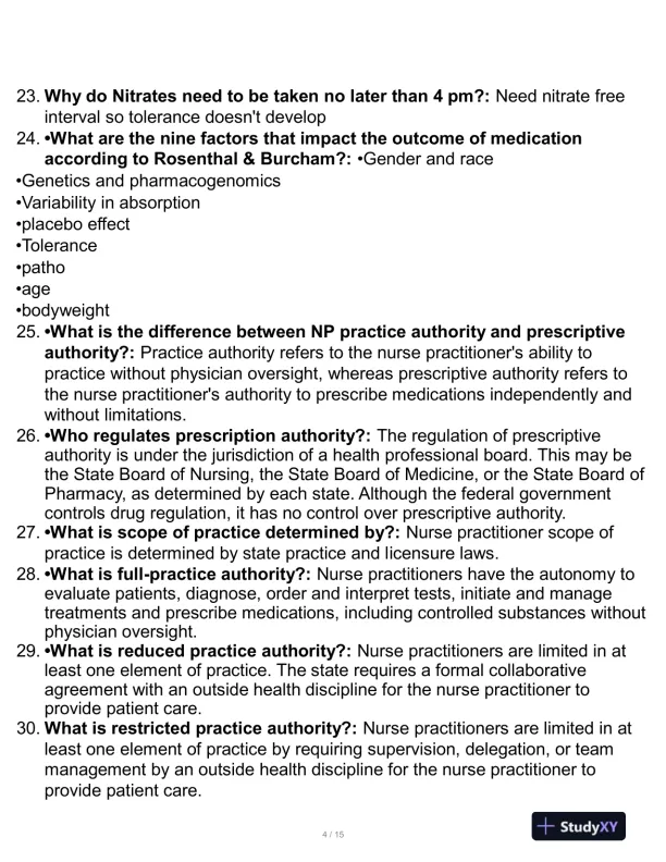 NR565 Pharmacology Midterm Exam With Answers (150 Solved Questions) - Page 5 preview image