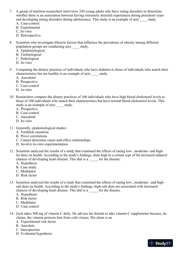 Nutrition for Healthy Living 1st Edition 2011 Test Bank - Page 20 preview image