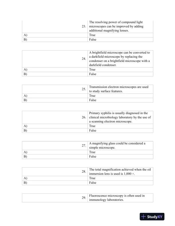 Test Bank For Burtons Microbiology for the Health Sciences, 9th Edition - Page 13 preview image