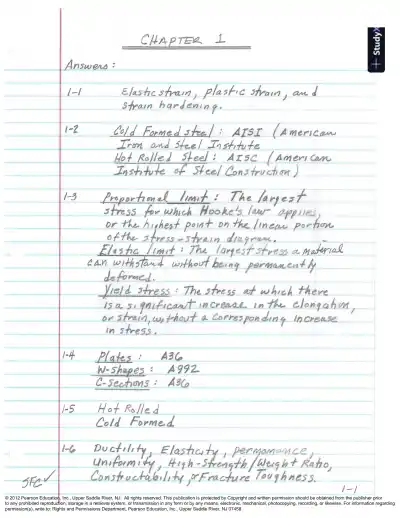 Solution Manual For Structural Steel Design, 5th Edition - Page 1 preview image