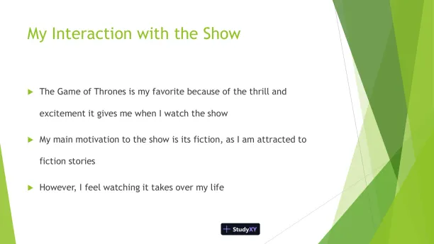 Media Analysis - Game Of Thrones - Page 3 preview image