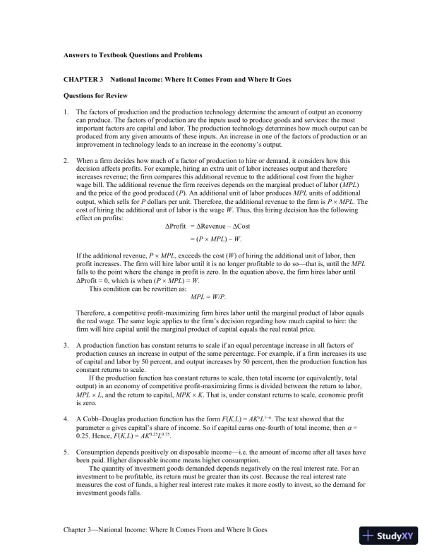 Solution Manual For Macroeconomics Ninth Edition - Page 10 preview image