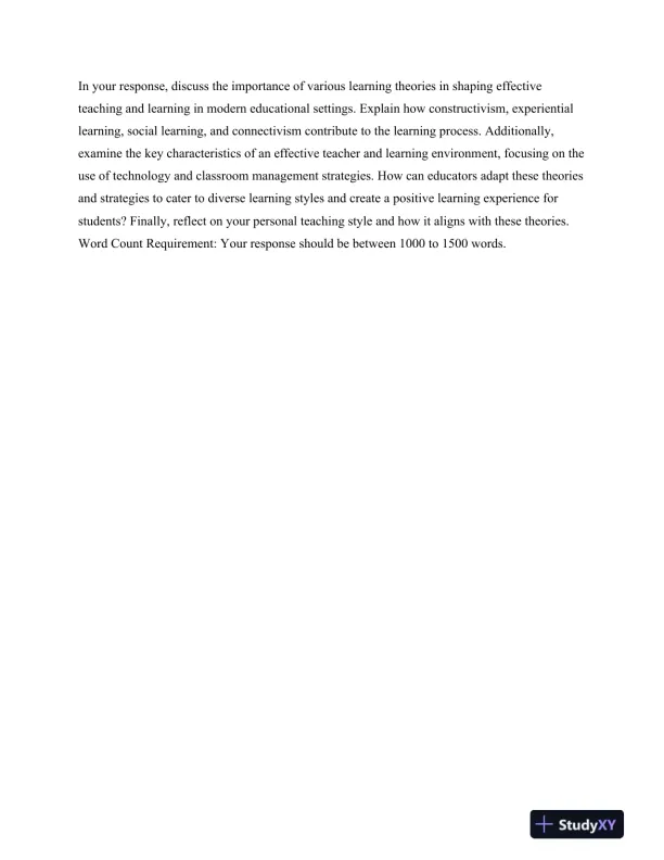 Customized Learning Theory Paper: Customized Learning Theory of Human Learning and Development - Page 3 preview image