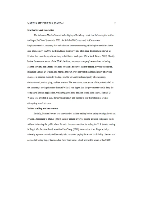 Uncovering the Martha Stewart Tax Scandal Insider - Page 2 preview image