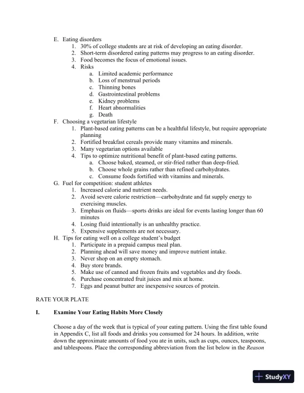 Lecture Notes For Wardlaw's Contemporary Nutrition, 11th Edition - Page 12 preview image