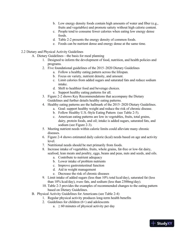 Lecture Notes For Wardlaw's Contemporary Nutrition, 11th Edition - Page 18 preview image
