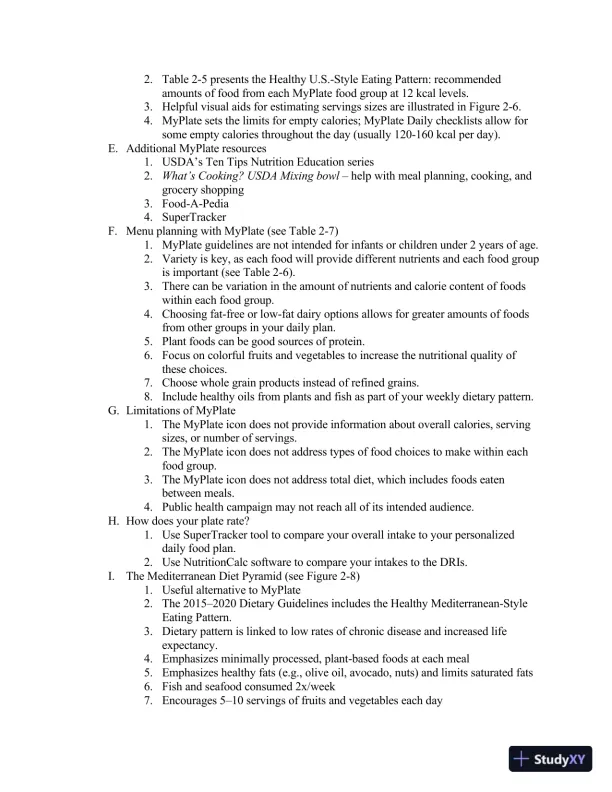 Lecture Notes For Wardlaw's Contemporary Nutrition, 11th Edition - Page 20 preview image