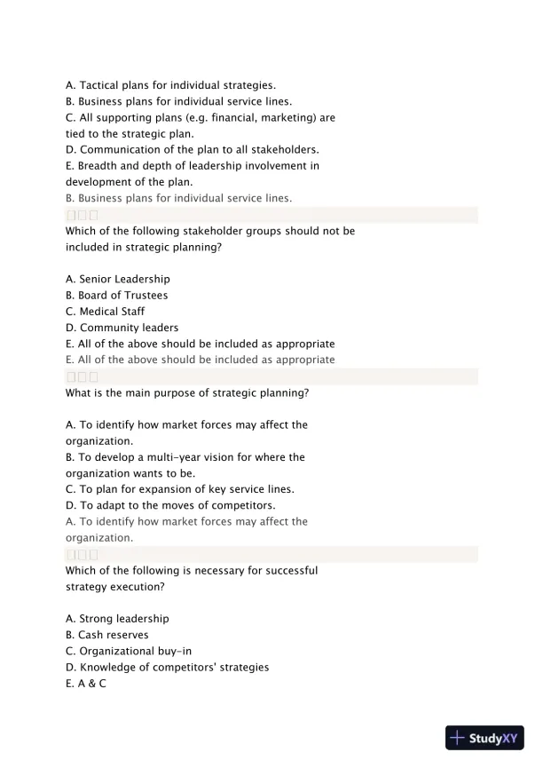 Liberty University BUSI 311 Quiz 3 Complete Solutions Correct Answers Key - Page 11 preview image