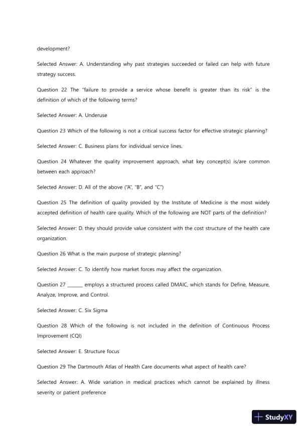 Liberty University BUSI 311 Quiz 3 Complete Solutions Correct Answers Key - Page 6 preview image