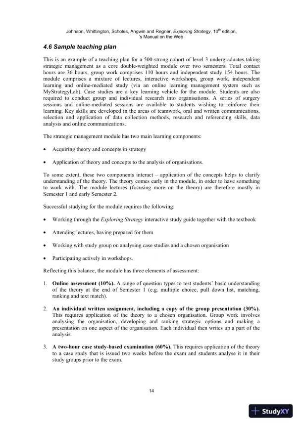 Solution Manual For Exploring Strategy, 10th Edition - Page 12 preview image