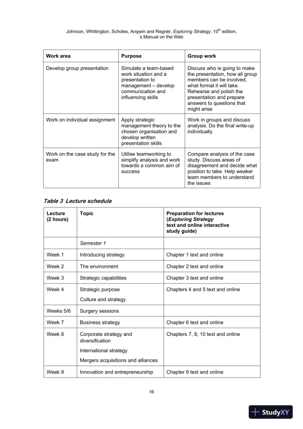 Solution Manual For Exploring Strategy, 10th Edition - Page 14 preview image