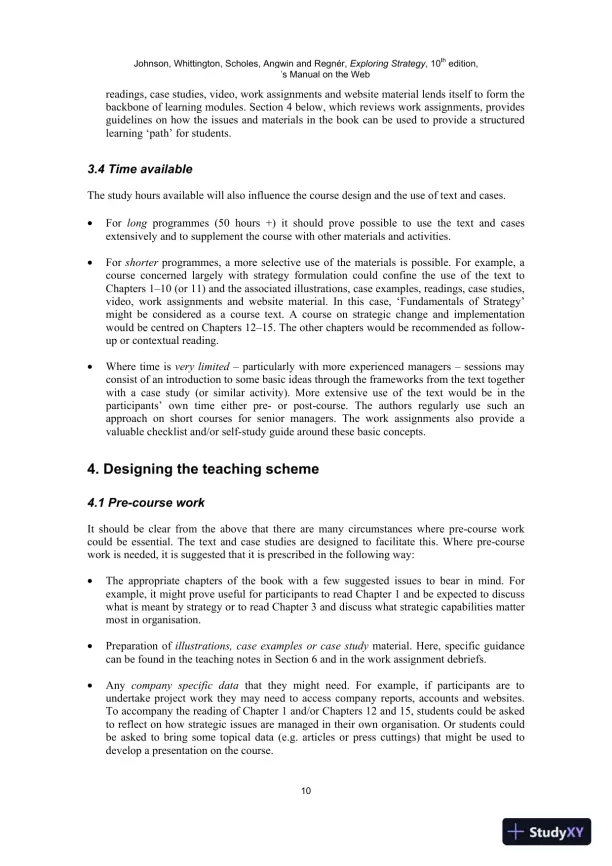 Solution Manual For Exploring Strategy, 10th Edition - Page 8 preview image