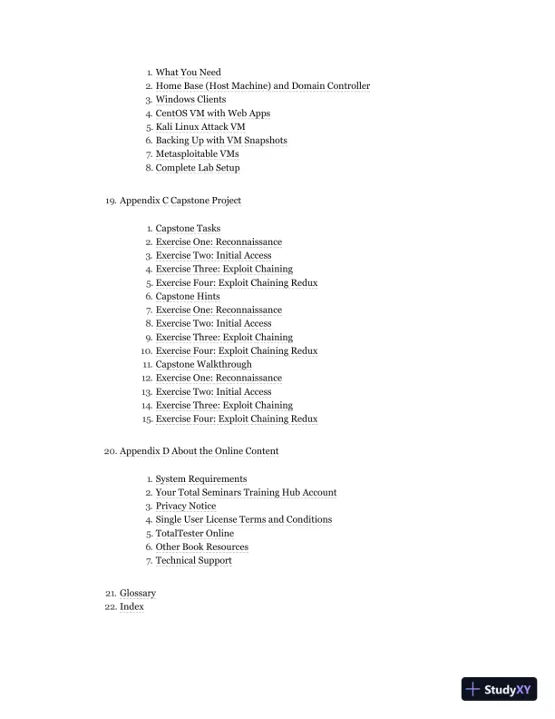 GPEN GIAC Certified Penetration Tester All-in-One Exam Guide (2020) - Page 10 preview image