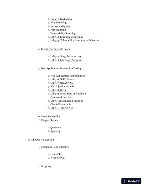 GPEN GIAC Certified Penetration Tester All-in-One Exam Guide (2020) - Page 5 preview image